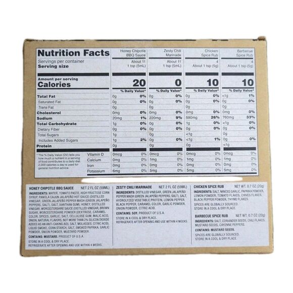 Butcher Shoppe Gift Set BBQ Chicken Rub Chili Chipotle Mad Bruce Sauce Marinade - Picture 2 of 3